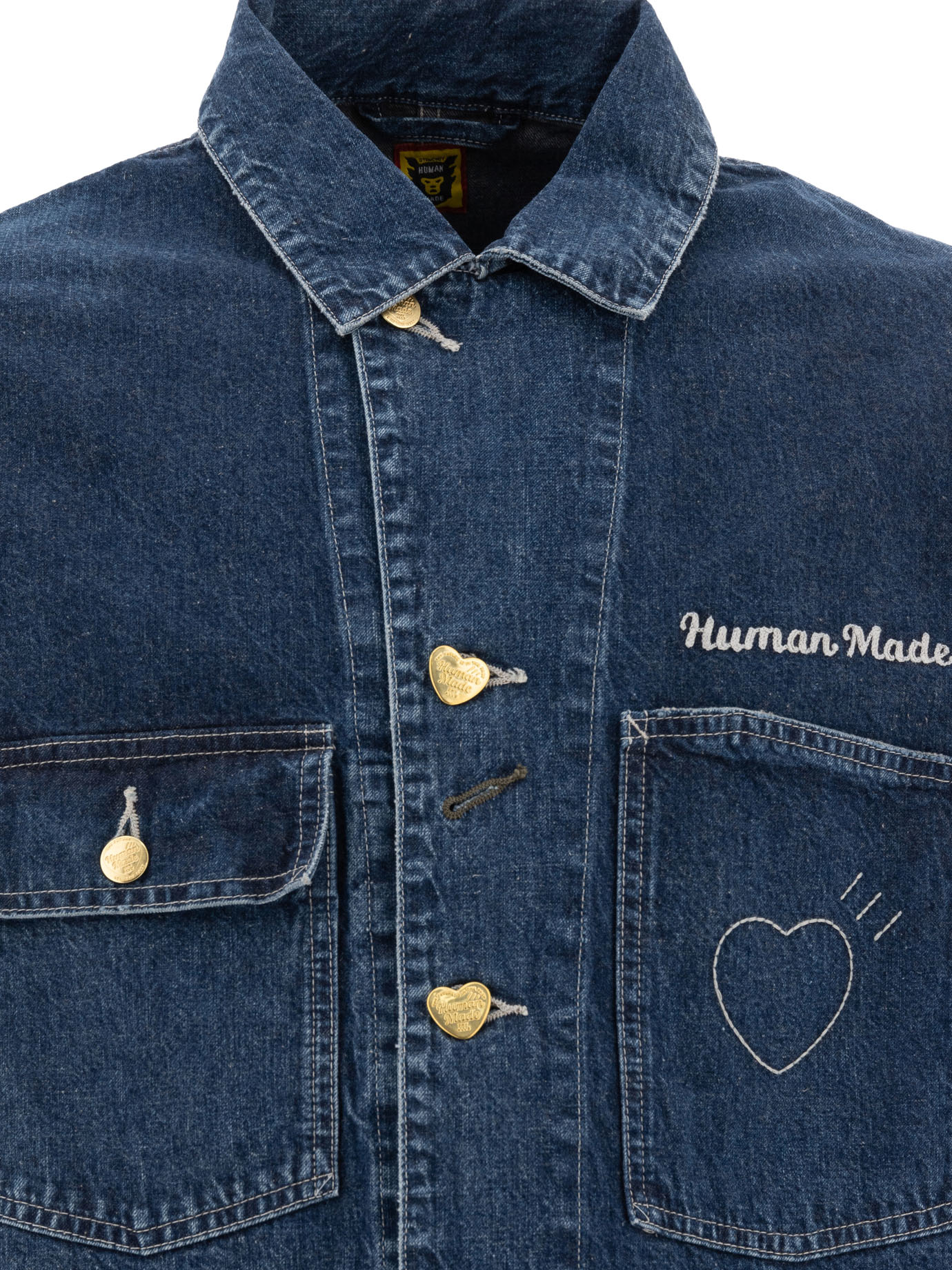 HUMAN MADE Blue Denim Coverall overshirt jacket